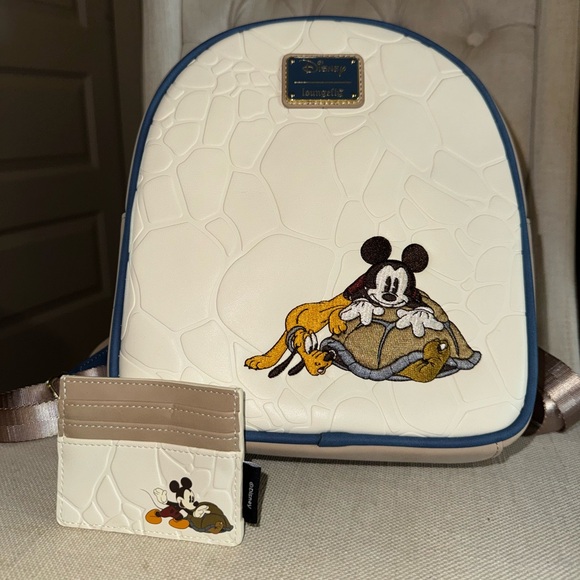 Mickey Turtle Mini Backpack and Wallet Bundle - Picture 1 of 5